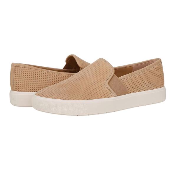 Vince Womens Blair Flats US 9M EU 40 Tan Suede Slip on Casual Sneaker NIB - Picture 1 of 12